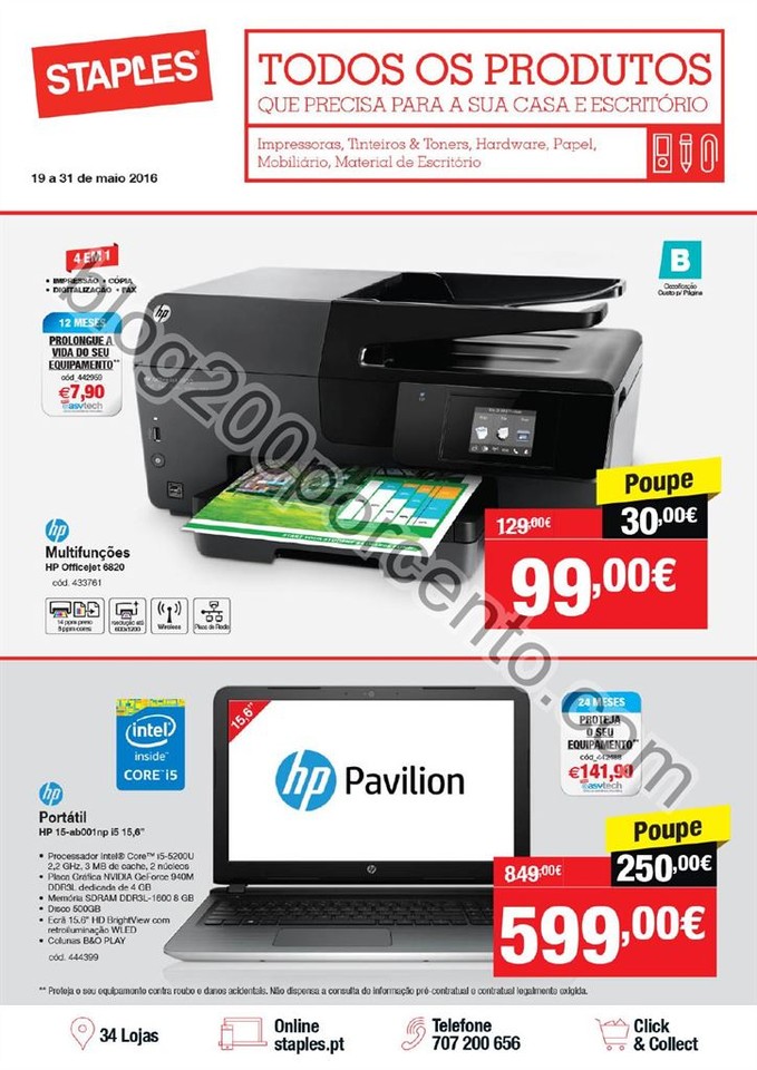 Antevisão Folheto STAPLES promoções de 19 a 31 
