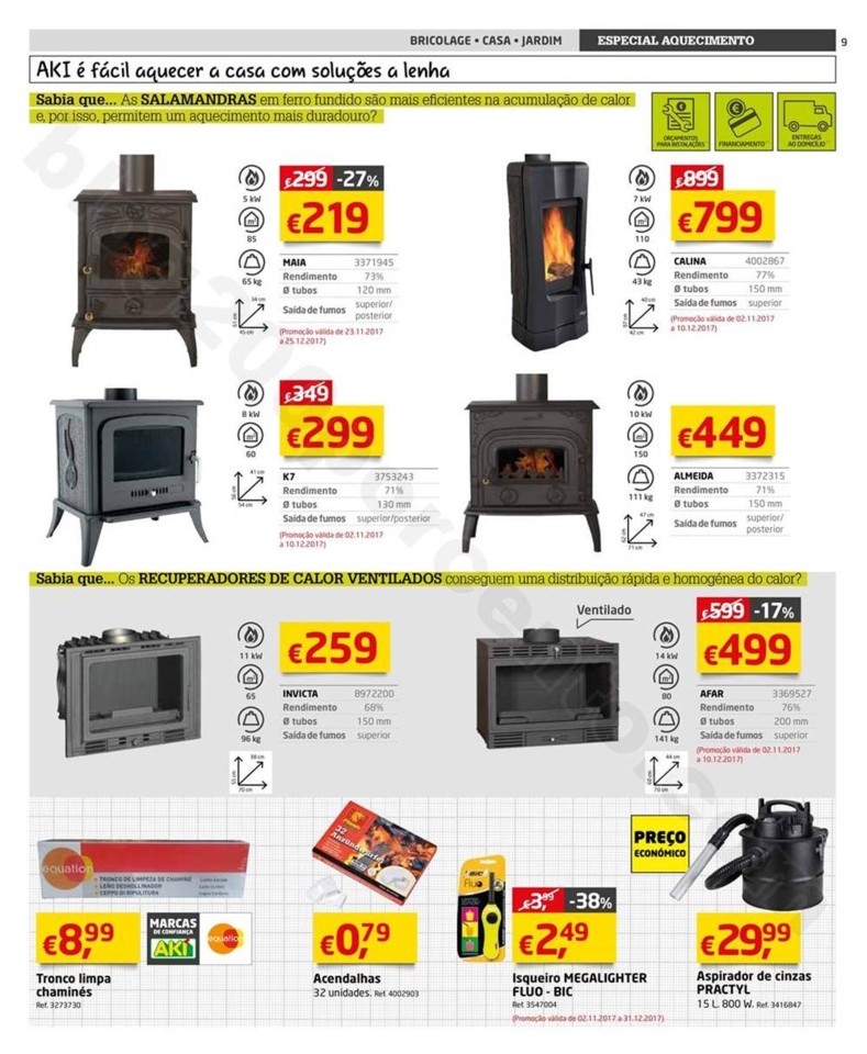 Novo Folheto AKI Aquecimento promoções até 28 f