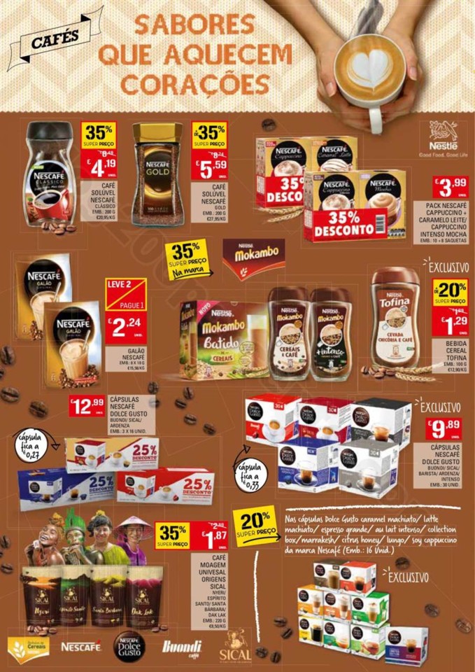 Antevisão Folheto CONTINENTE Bebidas Quentes prom