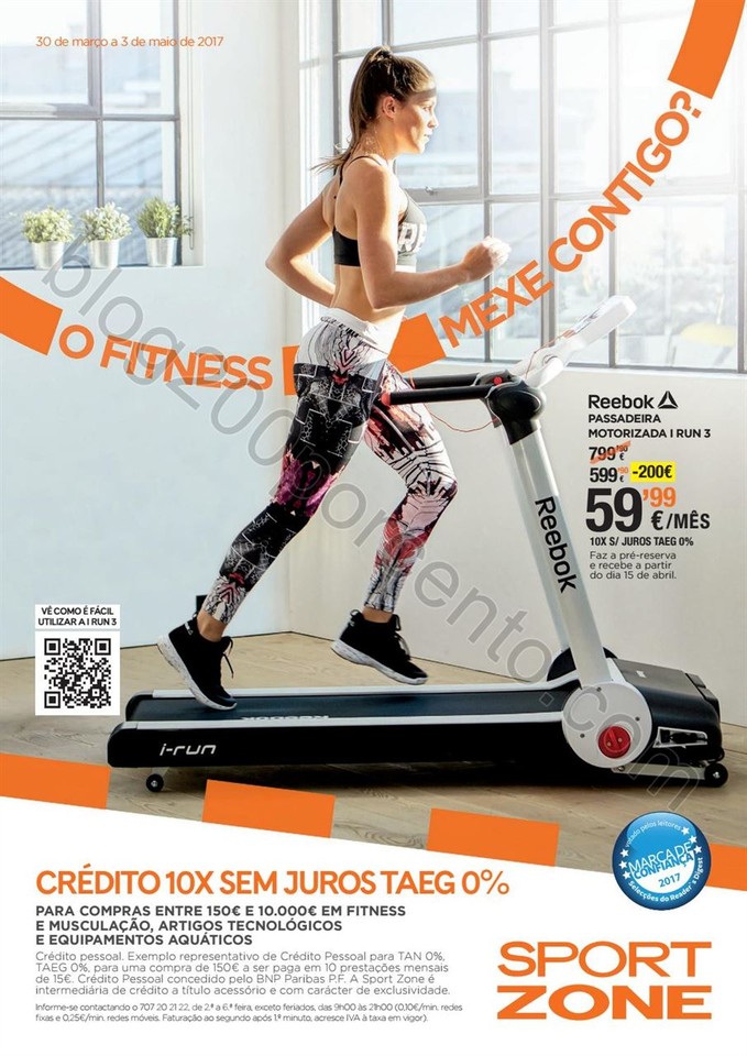 Antevisão Folheto SPORT ZONE Fitness de 30 março