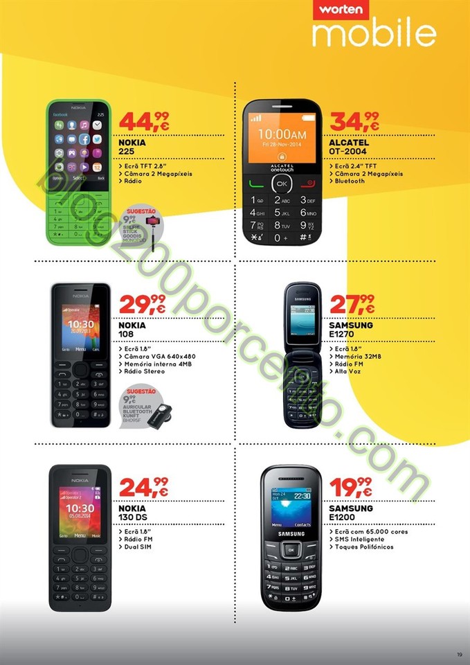 Novo Folheto WORTEN Mobile promoções até 31 mar