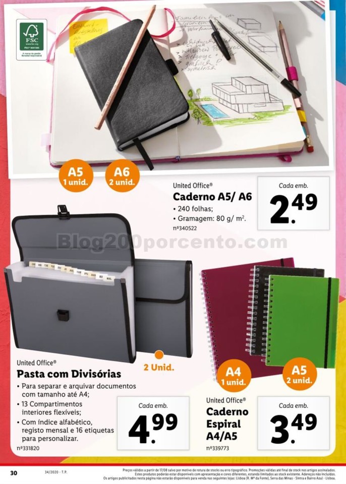 Antevisão Folheto LIDL Regresso às Aulas Promoç