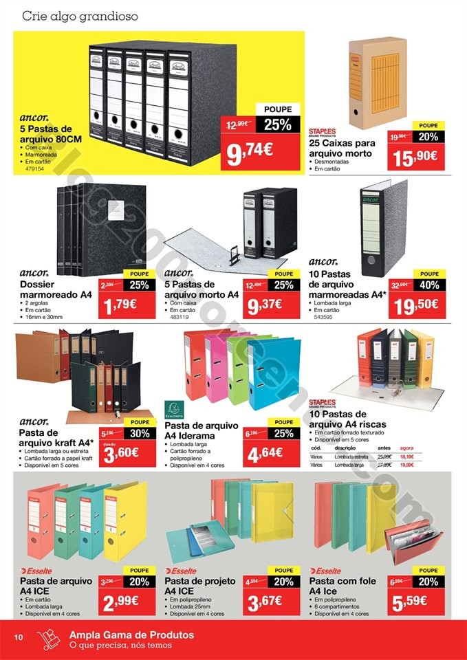 Antevisão Folheto STAPLES Promoções de 30 a 14 