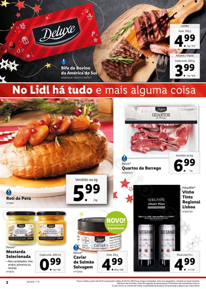 Antevisão Folheto LIDL Promoções de 2 a 8 dezem