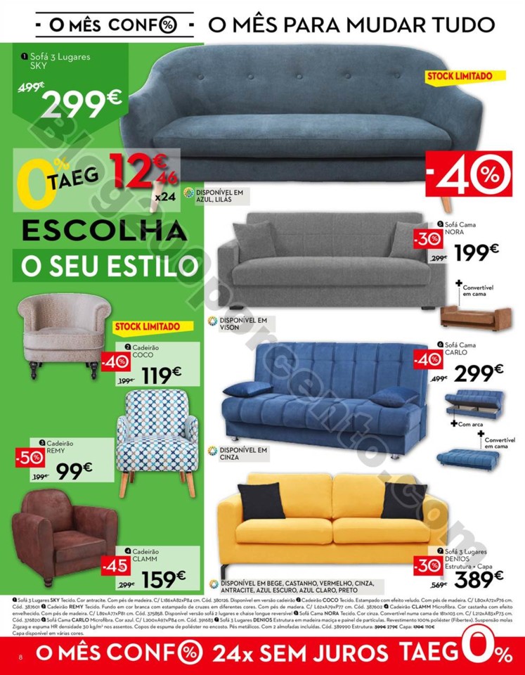 Antevisão Folheto CONFORAMA Promoções de 28 ago