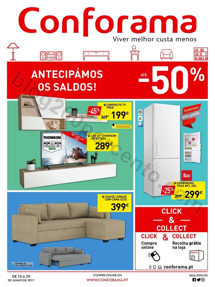 Antevisão Folheto CONFORAMA Saldos promoções de