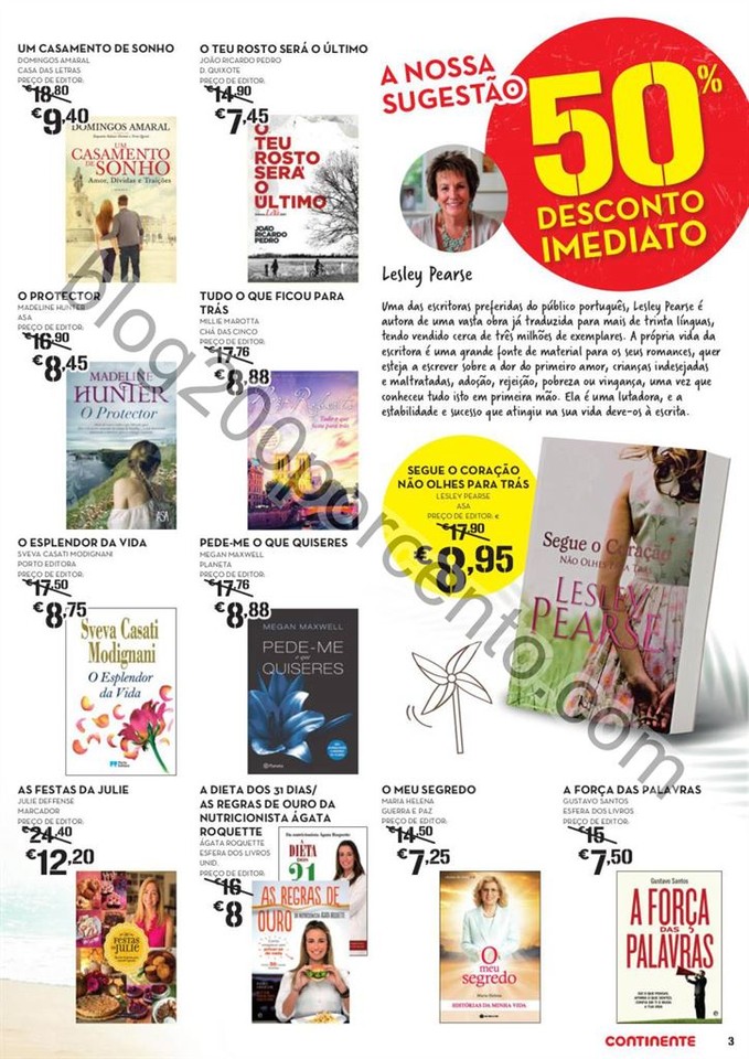ANtevisão Folheto CONTINENTE Feira do livro promo