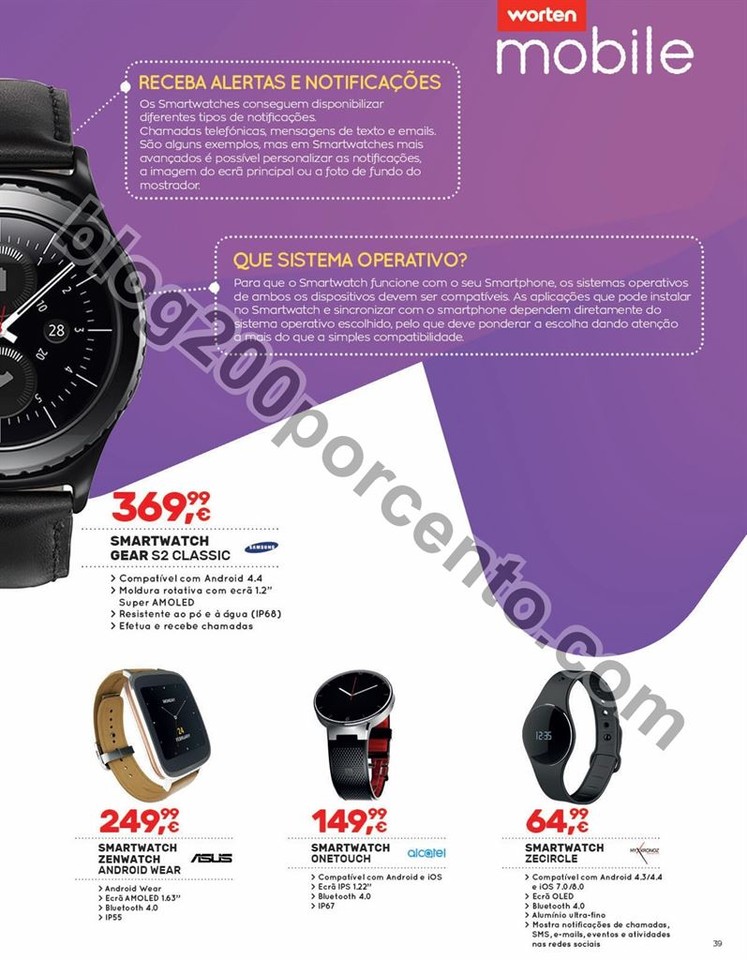 Antevisão Folheto WORTEN Mobile promoções de 9 