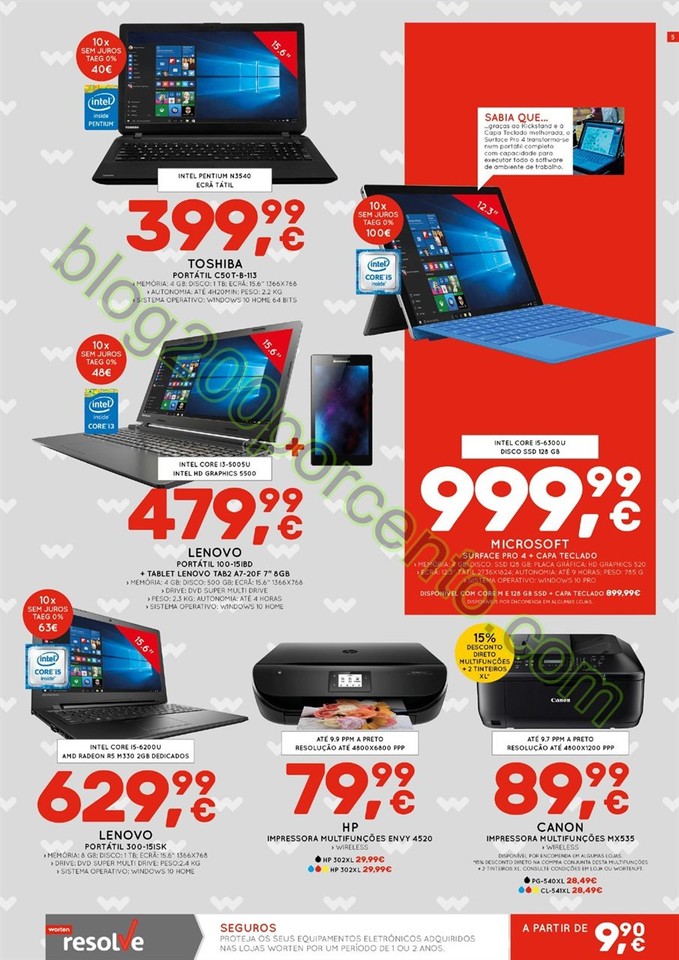 Novo Folheto WORTEN promoções de 3 a 16 março p