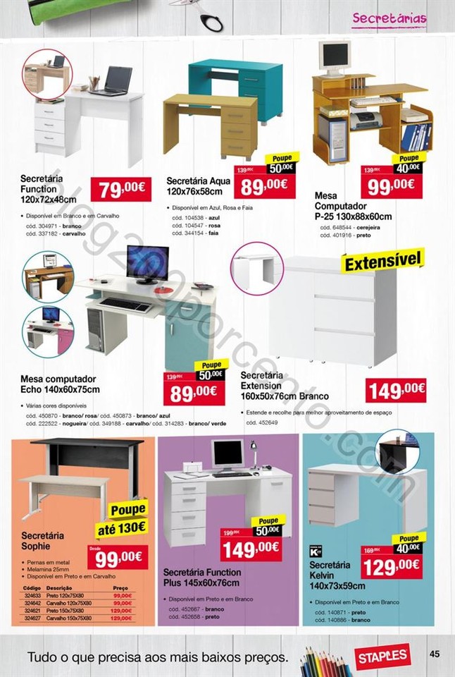 Antevisão Folheto STAPLES Regresso às aulas de 1