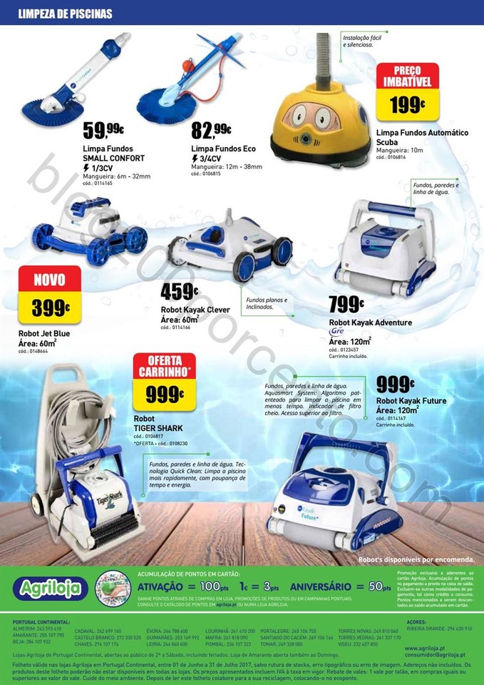 Antevisão Folheto AGRILOJA Piscinas de 1 junho a 