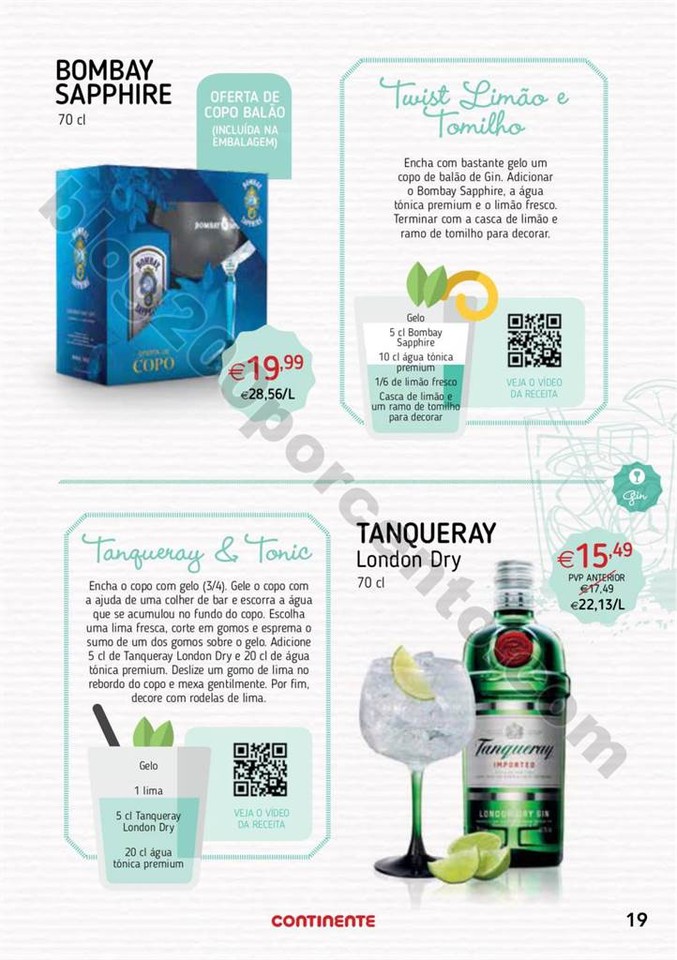 Antevisão Folheto CONTINENTE Cocktails de 25 julh