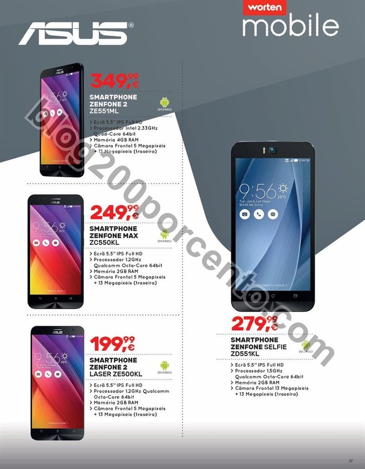 Antevisão Folheto WORTEN Mobile promoções de 9 