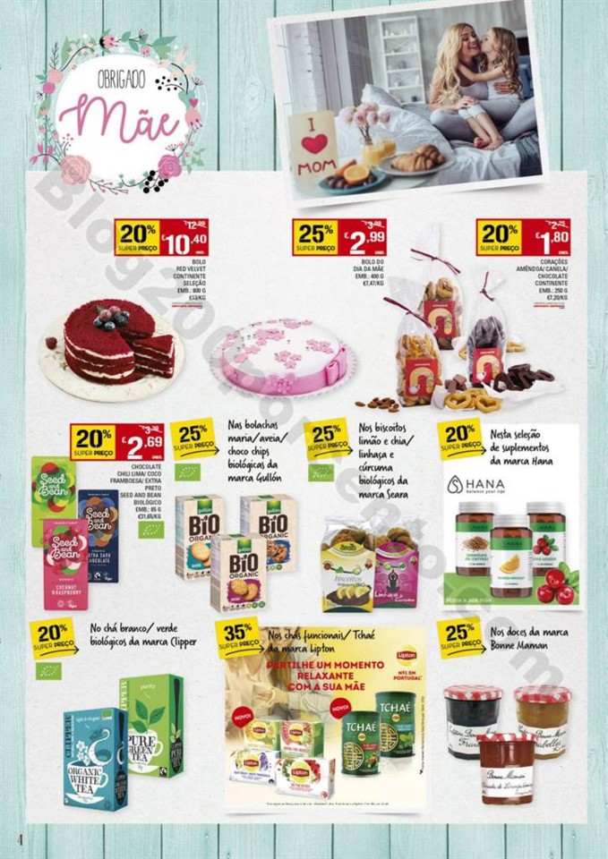 Antevisão Folheto CONTINENTE Especial dia da mãe