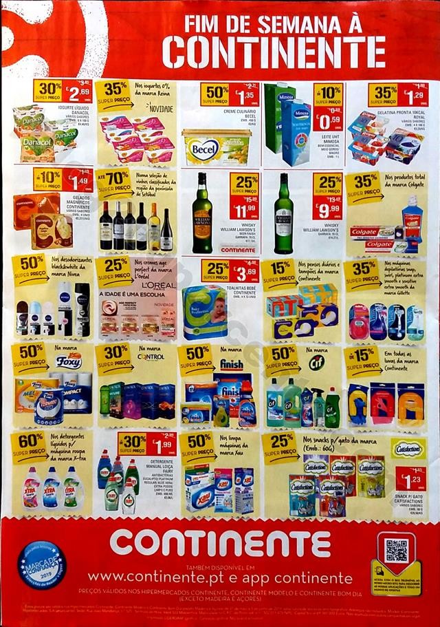 antevisão folheto continente fim de semana 31 mai