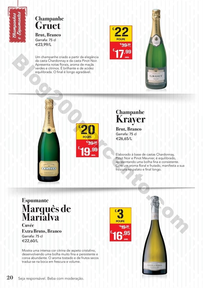 Antevisão Folheto CONTINENTE Natal bebidas Promo