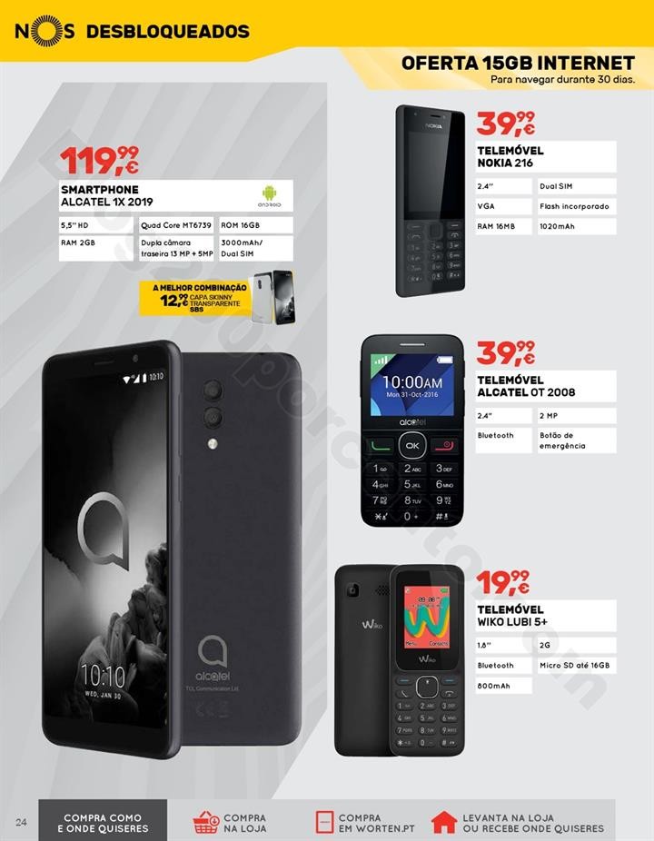 Antevisão Folheto WORTEN Mobile Promoções de 3 