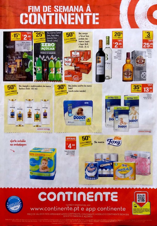 antevisao folheto continente fim de semana 15 a 18