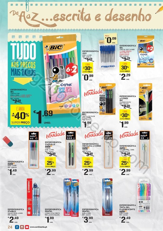 Antevisão Folheto CONTINENTE Regresso às aulas d