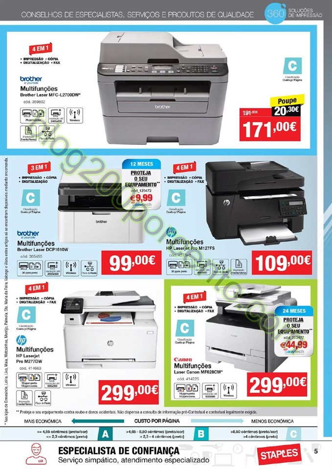 Antevisão Folheto STAPLES promoções de 3 a 15 m