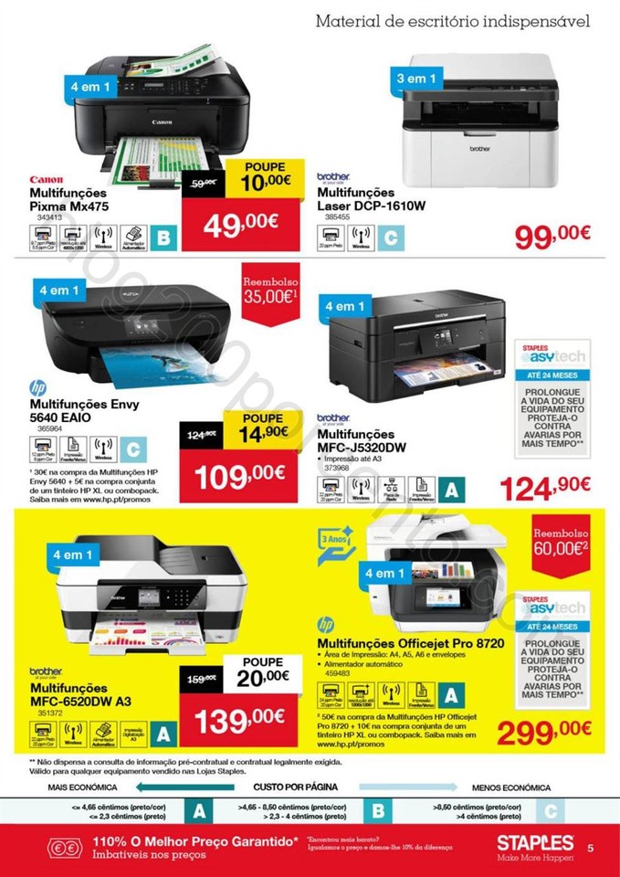Antevisão Folheto STAPLES Promoções de 26 a 31 
