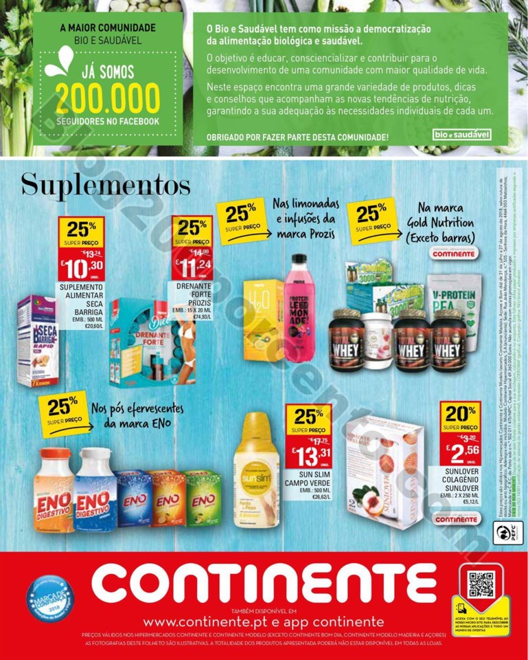 Antevisão Folheto CONTINENTE Bio e Saudável prom