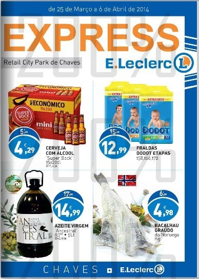 Antevisão Folheto | E-LECLERC | Express Chaves - de 25 março a 6 abril