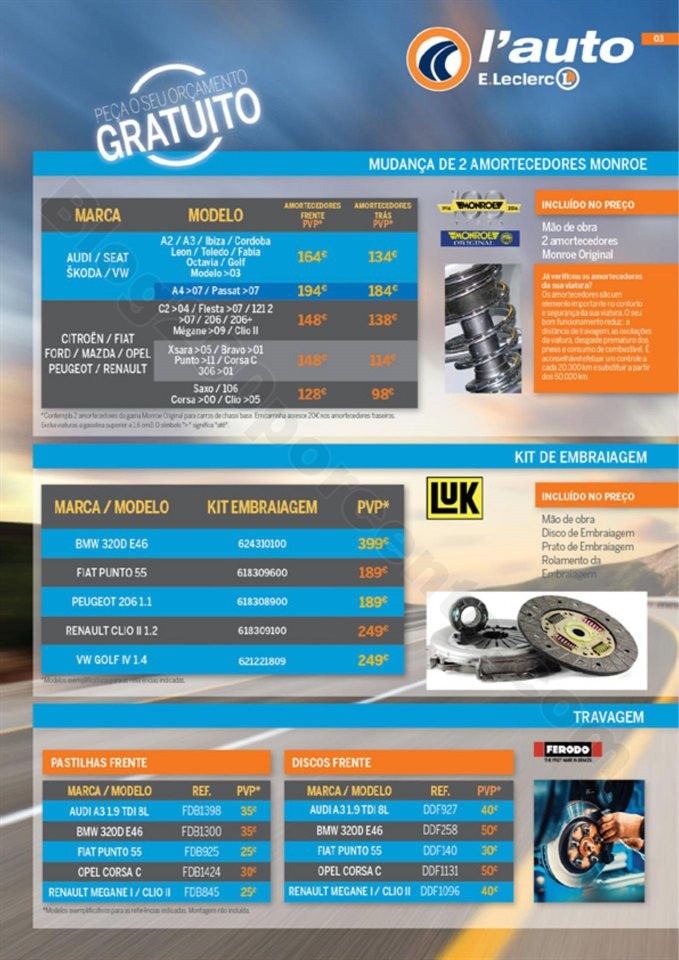 Antevisão Folheto E-LECLERC Auto Promoções de 3