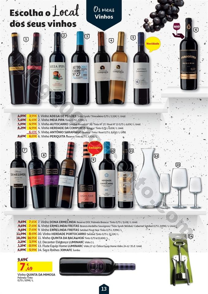 Antevisão Folheto AUCHAN Vinhos e Sabores Promoç