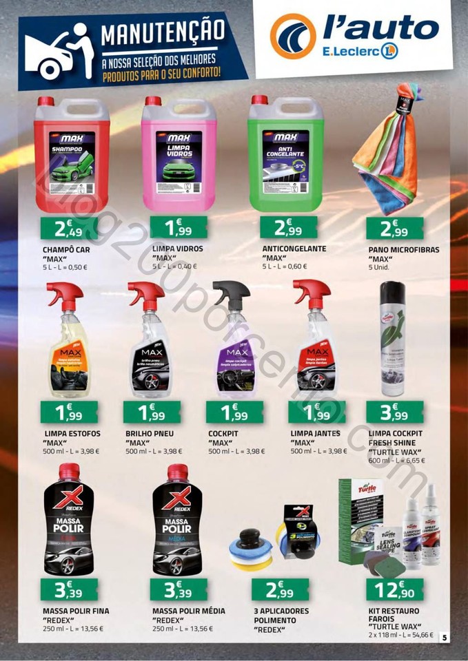 Antevisão Folheto E-LECLERC Auto Promoções de 3