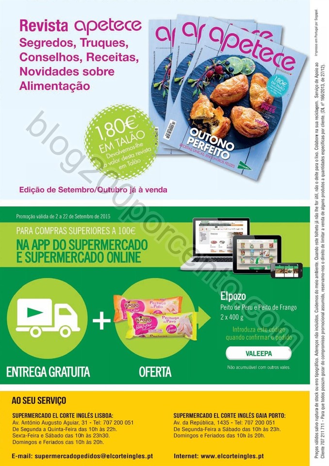 Antevisão Folheto EL CORTE INGLÉS Promoções de