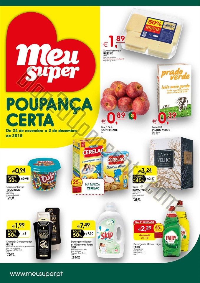 Antevisão Folheto MEU SUPER Promoções de 24 nov