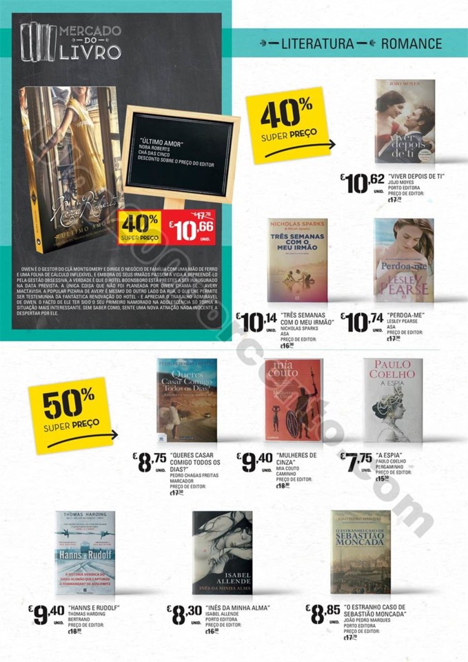 Antevisão Folheto CONTINENTE Feira do livro promo