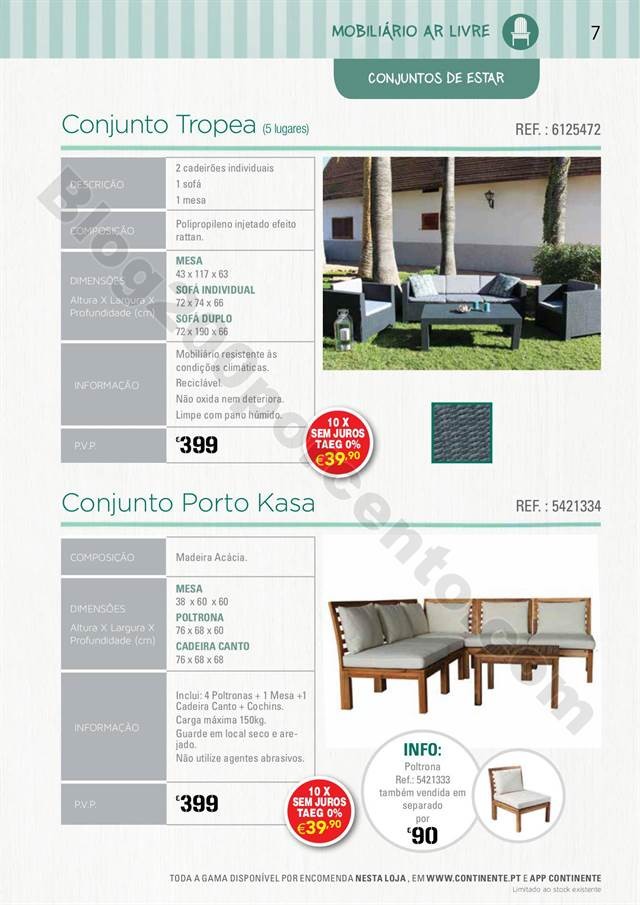 Antevisão Catálogo CONTINENTE Especial Ar Livre 