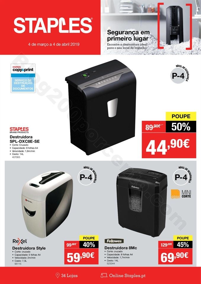 Antevisão Folheto STAPLES Extra Promoções de 4 