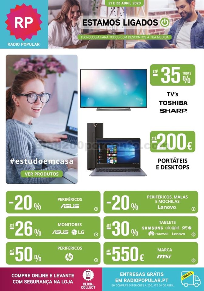 Antevisão Folheto RADIO POPULAR Promoções de 21