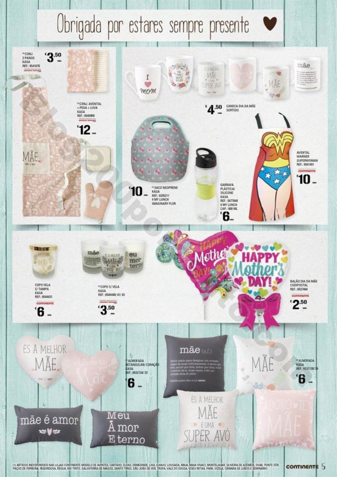 Antevisão Folheto CONTINENTE Especial dia da mãe