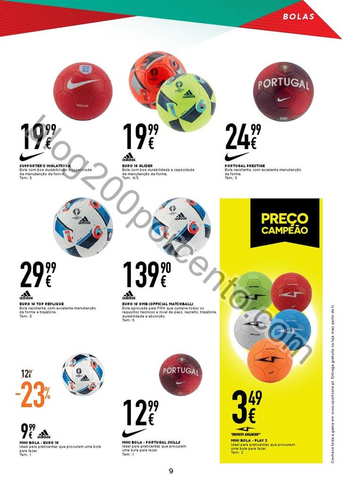 Antevisão Folheto SPORT ZONE Promoções de 25 ma
