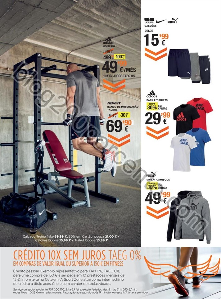 Novo Folheto SPORT ZONE Fitness promoções de 28 