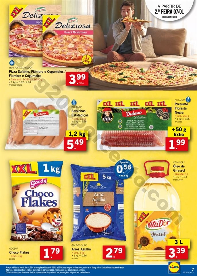 Antevisão Folheto LIDL XXL promoções de 7 a 13 