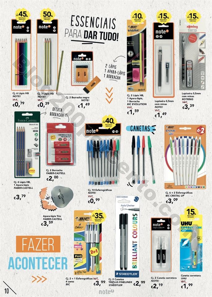 Antevisão Folheto NOTE Regresso às aulas Promoç