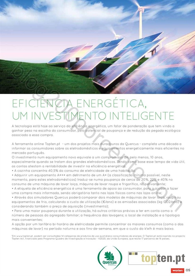 Antevisão Folheto WORTEN Eficiência Energética 