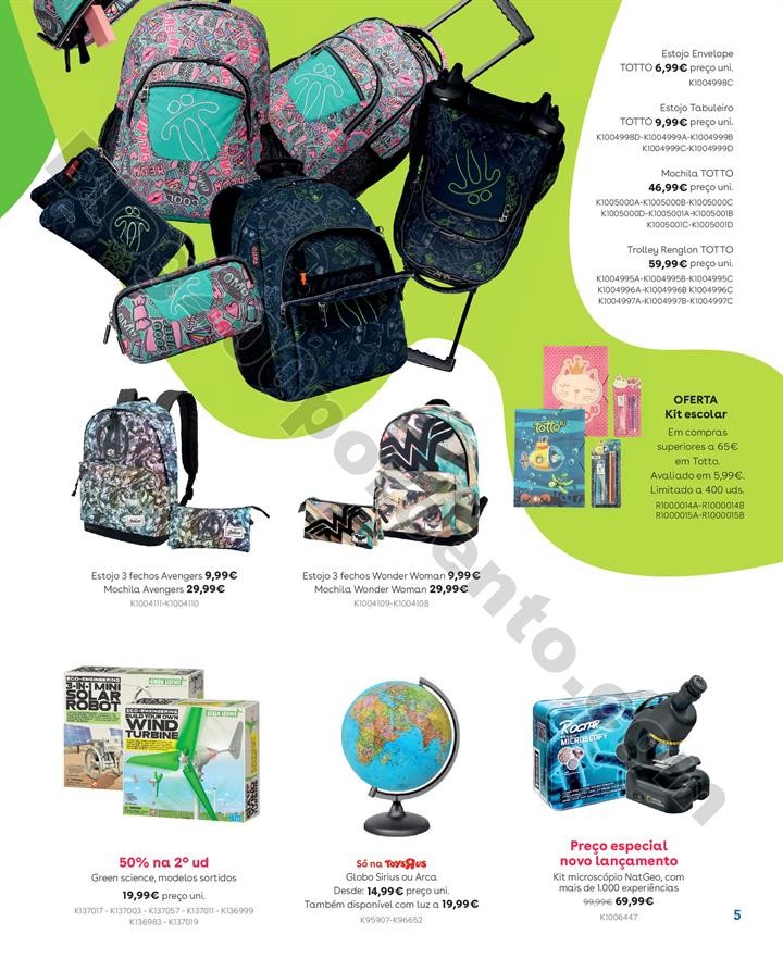 Antevisão Folheto TOYSRUS Regresso às aulas Prom