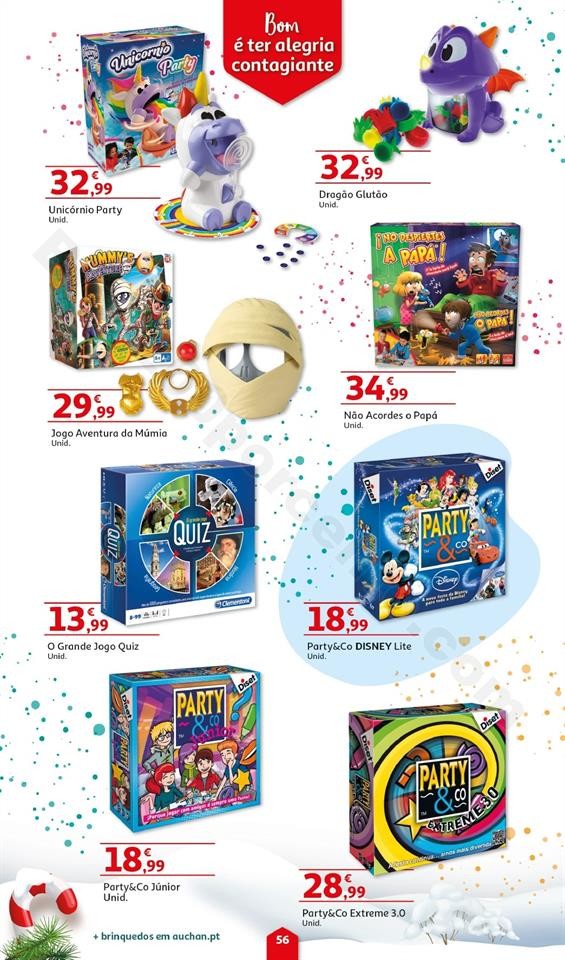 Folheto Brinquedos Natal AUCHAN Promoções de 8 n
