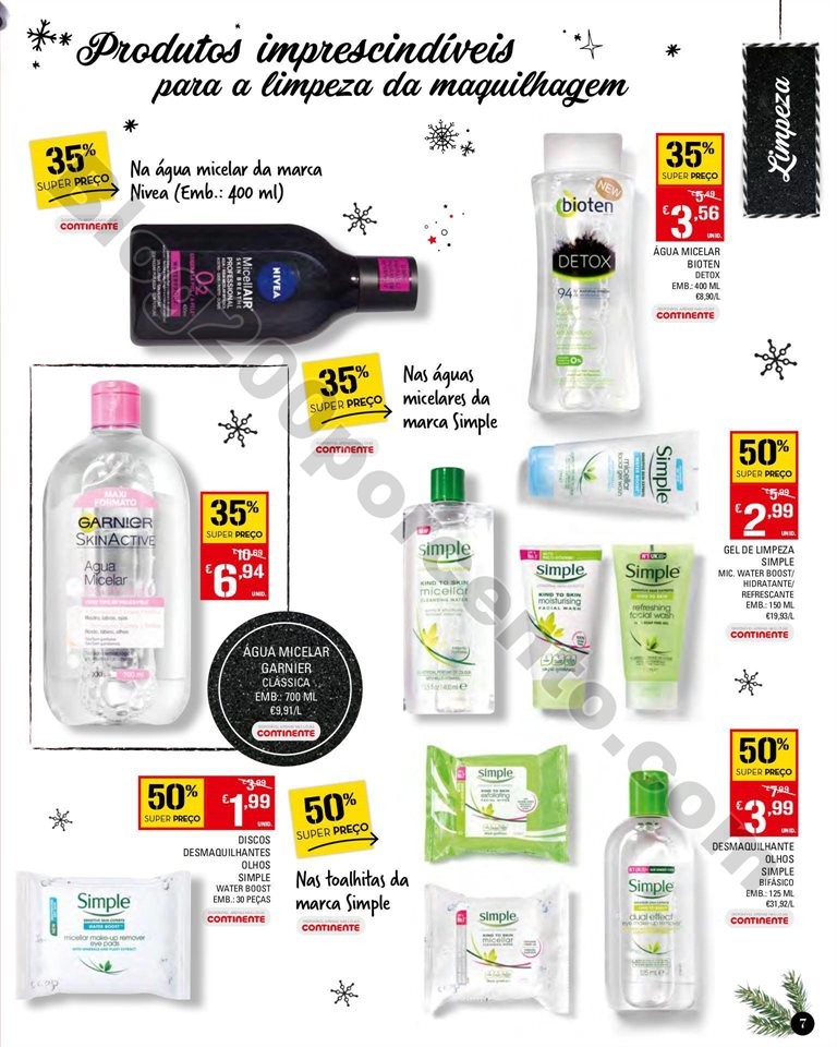 Antevisão Folheto CONTINENTE Fim de ano em Beleza