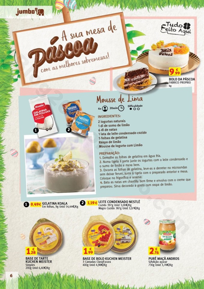 Antevisão Folheto JUMBO Catálogo Páscoa promoç