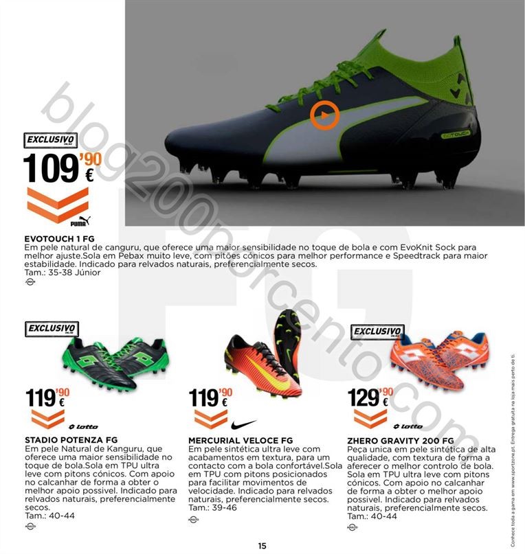 Novo Folheto SPORT ZONE Especial Futebol promoçõ