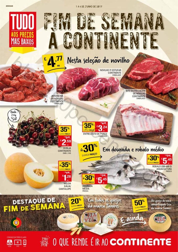 Antevisão Folheto CONTINENTE Fim de semana de 1 a