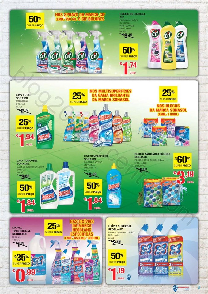 Antevisão Folheto CONTINENTE Limpeza promoções 