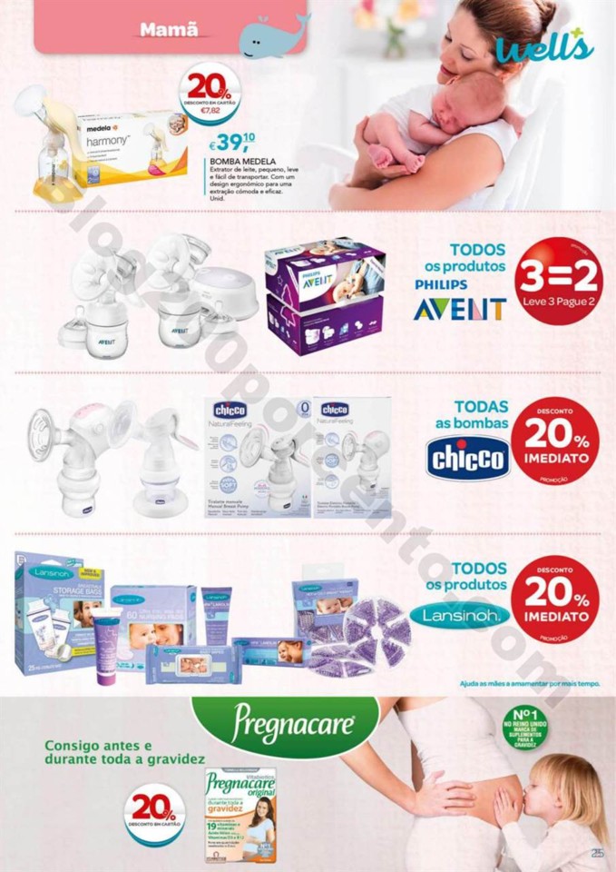Antevisão Folheto WELLS Bebé promoções de 9 ja